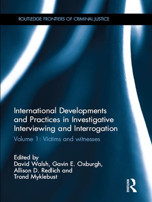 cover image of International Developments and Practices in Investigative Interviewing and Interrogation